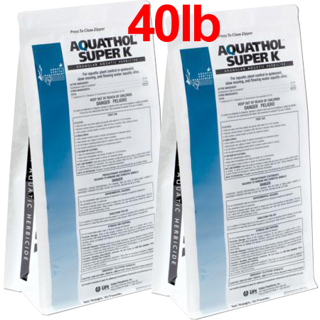 Aquathol Super K - Granular 40lb Bag 2 Acre Control + Free Shipping! - Click Image to Close