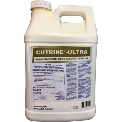 Cutrine Ultra Algaecide, Herbicide, Cyanobacteriocide - 2.5 Gallons + Free Shipping - Click Image to Close