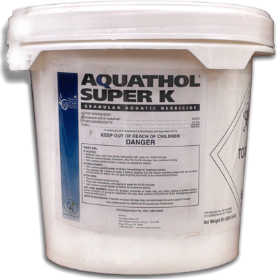 Aquathol Super K - Granular 10lb Bag 1/2 Acre Control Free Ship - Click Image to Close