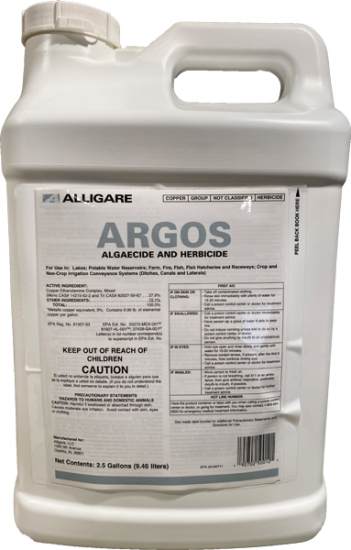 Argos Aquatic Algaecide and Herbicide 9% Copper - 1 Gallon - FREE SHIPPING! - Click Image to Close