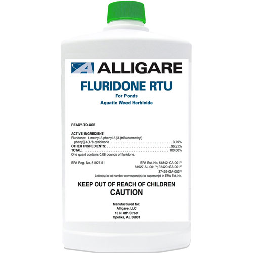 32oz (Quart) Alligare Fluridone Duckweed & Weed Killer up to 2 Acre Control + Free Shipping! - Click Image to Close