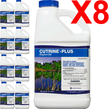 Cutrine Plus Liquid - 8 Gallon Pack Treats 4 Acres +Free Ship! - Click Image to Close