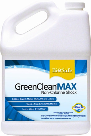 GreenCleanMAX® Liquid Pool and Spa Shock Treatment - 1 Gallon + Free Shipping - Click Image to Close