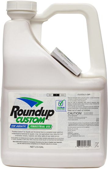 Roundup Custom Aquatic Herbicide 53.8% Glyphosate Herbicide + Free Shipping! - Click Image to Close