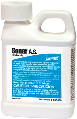 SONAR AS 8 oz. Fluridone Duckweed and Lake Weed Control 1/2 Acre Control + Free Shipping! - Click Image to Close