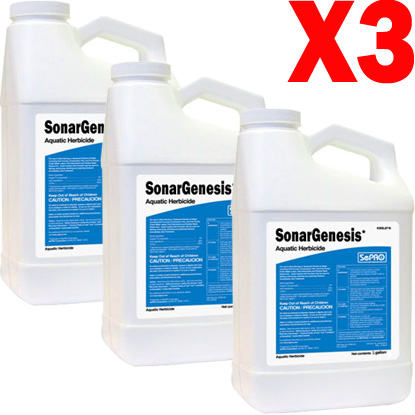 SONAR Genesis 3 Gal. Fluridone for Duckweed & Lake Weed Control + Free Shipping! - Click Image to Close