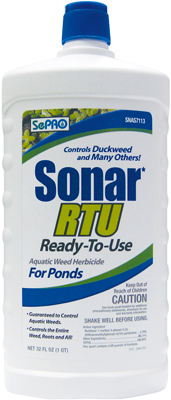 SONAR RTU 32oz Duckweed and Lake Weed Control - Ready to Pour + Free Ship! - Click Image to Close